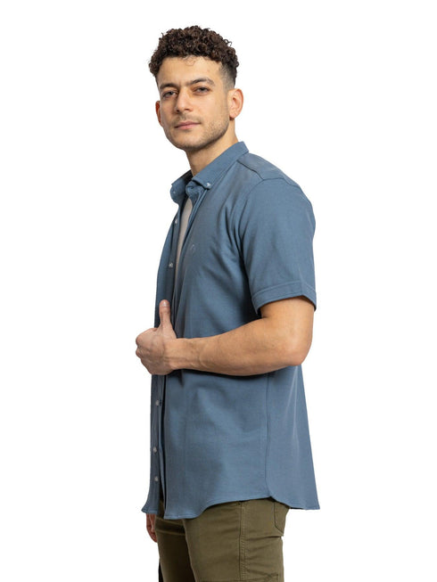 Storm Weather Pique Half - Shirt - Khotwh